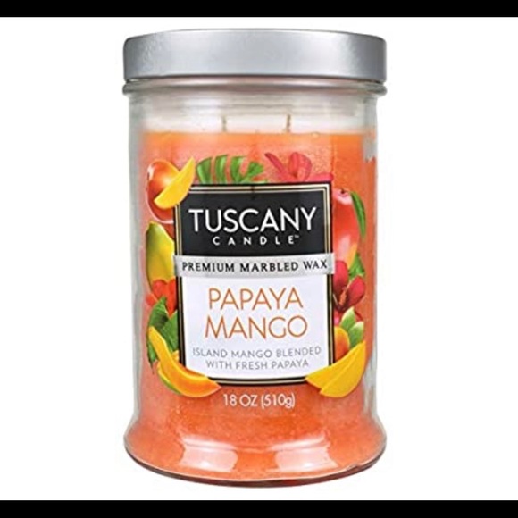 Tuscany papaya mango 18oz candle - Picture 1 of 1